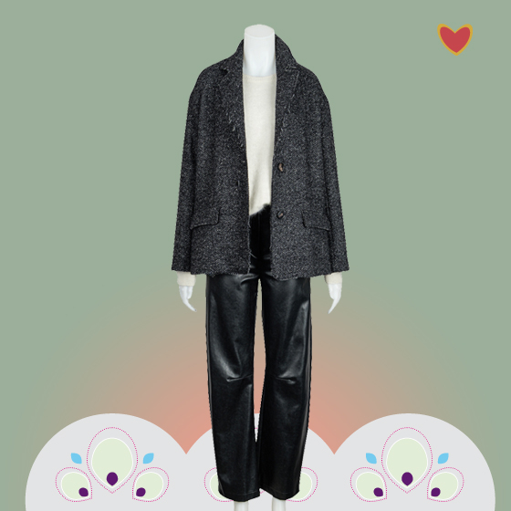 Vegane Lederhose von Cambio mit Lis Lareida Blazer