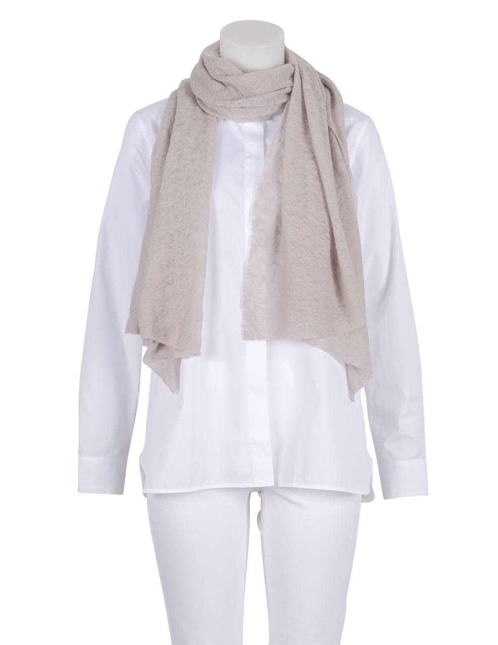 Pin1876 - by Botto Giuseppe - Cashmere-Schal beige