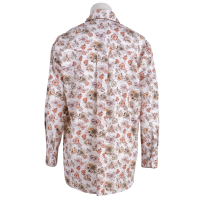 La camicia - Tunika-Bluse  floral gemustert ecru/beige /rost/braun