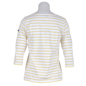 Armor·lux - Shirt -Cap Coz- Weiß/Gelb geringelt