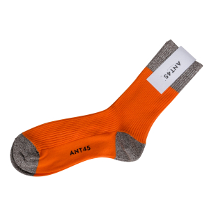 ANT45 - Socken -Maribo- Orange/Braun-Silber-Lurex