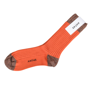 ANT45 - Socken -Berlino Short- Orange/Braun-Silber-Lurex