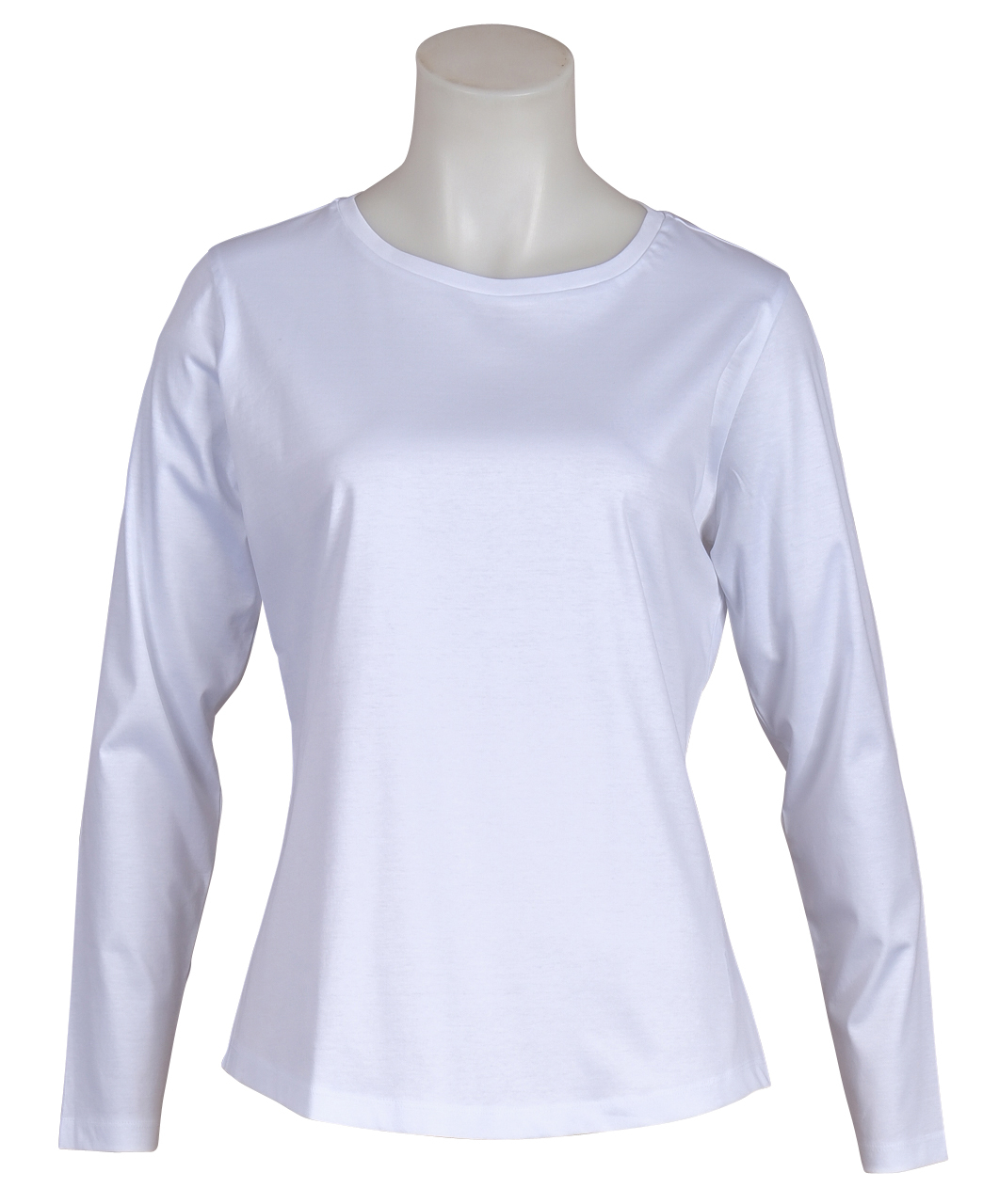 Soluzione - Jersey-Shirt - Langarm - Weiß