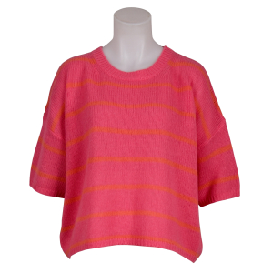 FFC - Pullover - gestreift - Pink / Orange 
