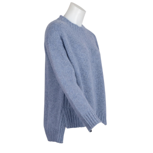 Lu Ren - Pullover - Jeansblau - Melange