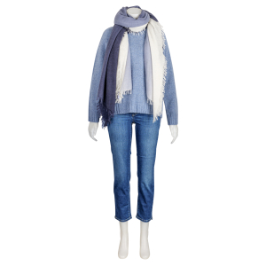Lu Ren - Pullover - Jeansblau - Melange