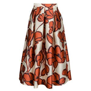 LUNATICA Milano - Rock - floral - Ecru - Rost - Blau dt.38/it.44