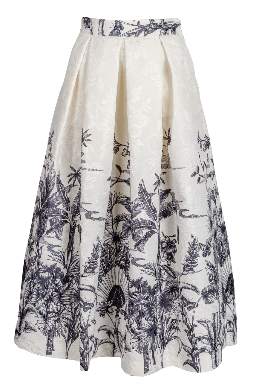 LUNATICA Milano - Rock - floral - Ecru - Antrhazit -...