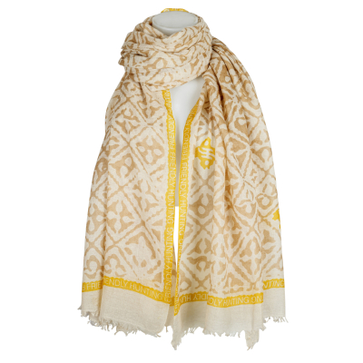friendly hunting - Cashmere - Schal - Eyes of Marrakesh - Camel - Beige - Gelb