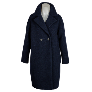 Harris Wharf London - Mantel - Bouclé - Dunkelblau