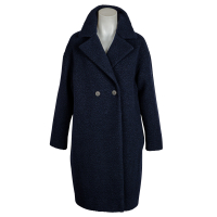 Harris Wharf London - Mantel - Bouclé - Dunkelblau