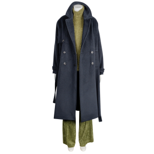 Kiltie - Woll - Trench - Denver - Dunkelblau