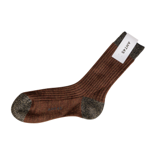 ANT45 - Socken - Berlino - Dunkelbraun - Lurex