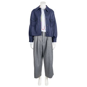 Susanne Bommer - Hose - Grau - Melange