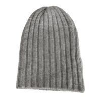 Lu Ren - Mütze - Cashmere - Seide - Hellgrau