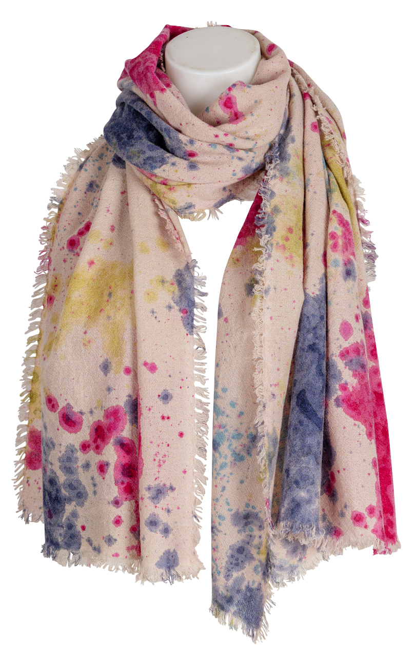 TheHolyGoat Cashmere Schal - Beige - Blau - Rot - Gelb