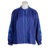 Sacrécoeur - Bluse - Ella - Stickereien - Tintenblau