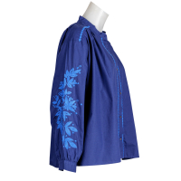 Sacrécoeur - Bluse - Ella - Stickereien - Tintenblau
