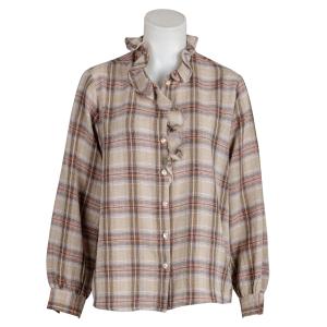 des petits hauts - Bluse - Tessa - kariert - Beige - Rose...