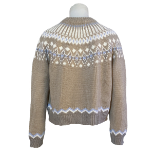 Anna V Berg - Pullover - Laura Fair Isle - Hellbraun