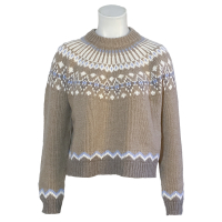 Anna V Berg - Pullover - Laura Fair Isle - Hellbraun