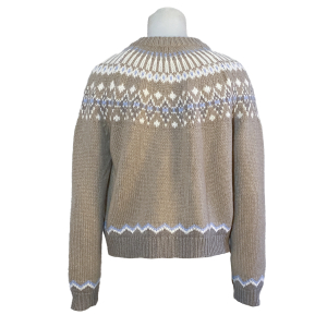 Anna V Berg - Cardigan - Laura Fair Isle - Hellbraun