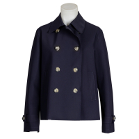 Harris Wharf London - Caban Jacke - doppelreihig - dunkelblau