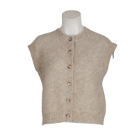 des petits hauts - Strickweste - Alibaba - beige melange