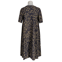 Sassenbach - Kleid -Frauke- Leoprint - khaki - blau