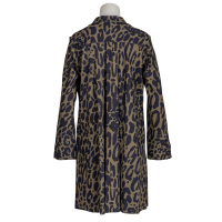Sassenbach - Kleid -Darcia- Leoprint - khaki - blau