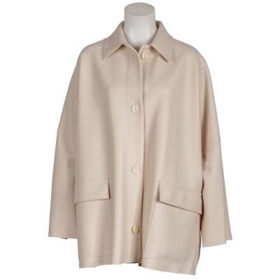 Harris Wharf London - Wolljacke / Cape - ecru