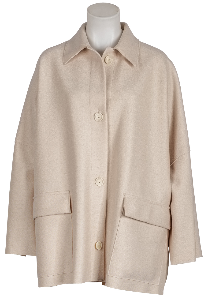 Harris Wharf London - Wolljacke / Cape - ecru