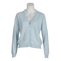 Jumper 1 2 3 4 - Cardigan - Distressed - hellblau - aqua