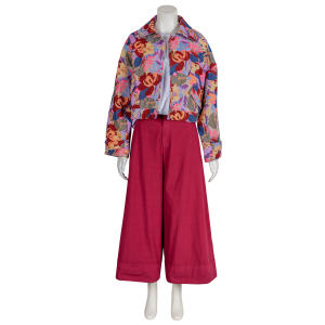 LABO.ART - Hose - Rock - Panta Bino - karminrot