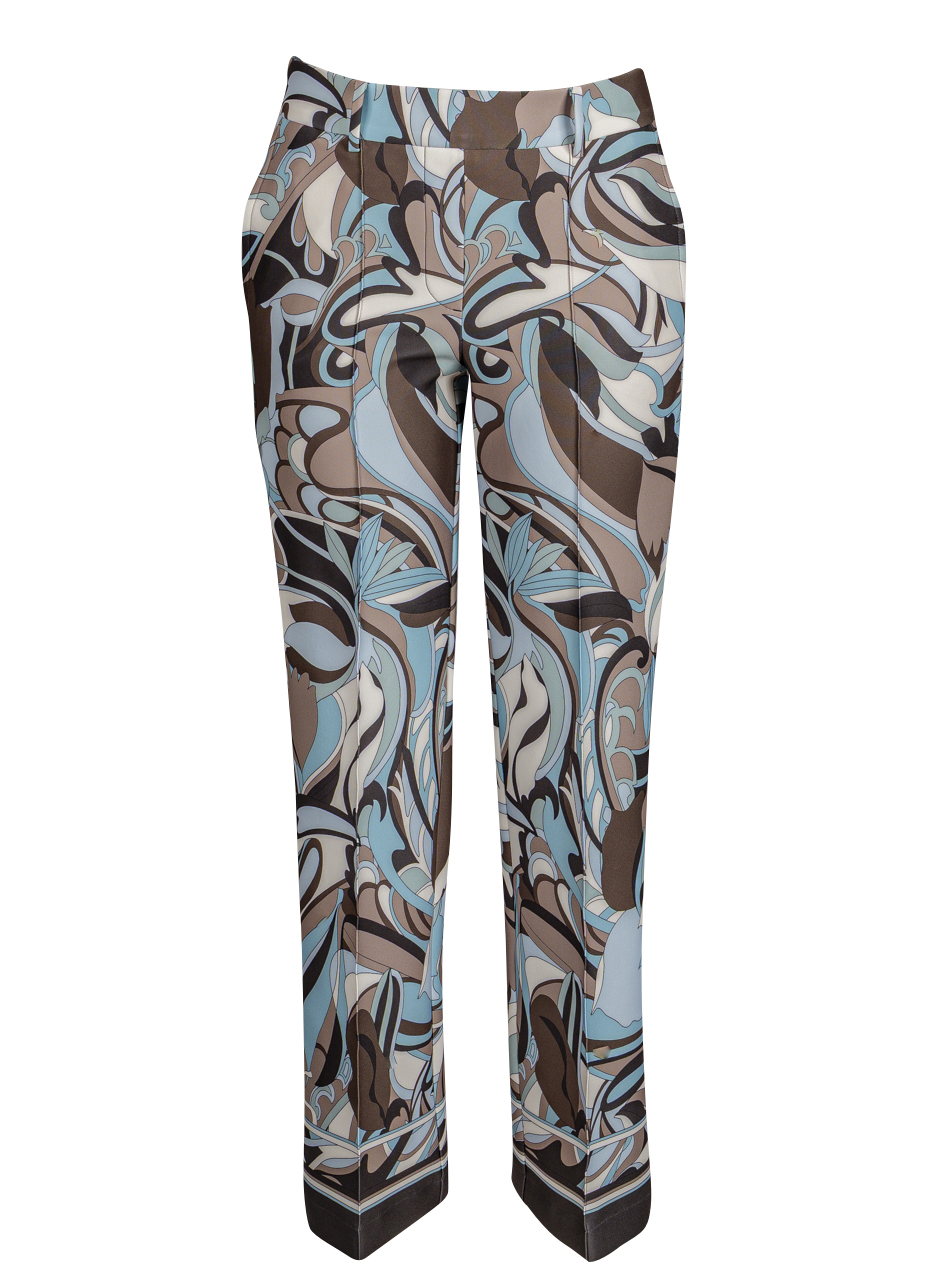 Cambio - Hose - Francoisé cropped - floral - braun...