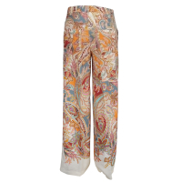 Cambio - Hose - Adrienne - Paisley Muster - ecru, orange, zimt, flieder