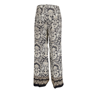 Cambio - Hose - Adrienne - floral - schwarz - ecru