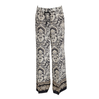 Cambio - Hose - Adrienne - floral - schwarz - ecru