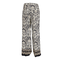 Cambio - Hose - Adrienne - floral - schwarz - ecru