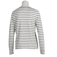 Allude - Pullover - gestreift - ecru - grau