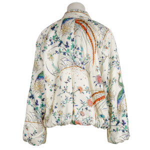 Amaya Amsterdam - Blouson - Jacke - Faith - floral - ecru - grün - blau L