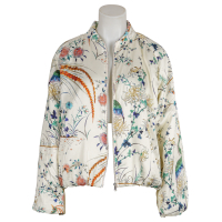 Amaya Amsterdam - Blouson - Jacke - Faith - floral - ecru - grün - blau L