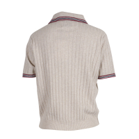 Anna V Berg - Pullover - Lea - Polokragen - beige - melange