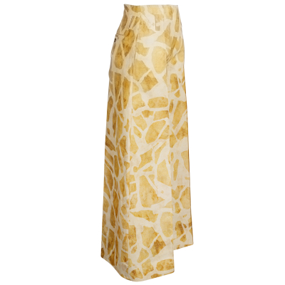 QL2-Quelledue - Hose - Oriana - grafisch - sand - beige - cognac