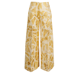 QL2-Quelledue - Hose - Oriana - grafisch - sand - beige - cognac