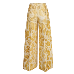 QL2-Quelledue - Hose - Oriana - grafisch - sand - beige - cognac