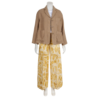 QL2-Quelledue - Hose - Oriana - grafisch - sand - beige - cognac