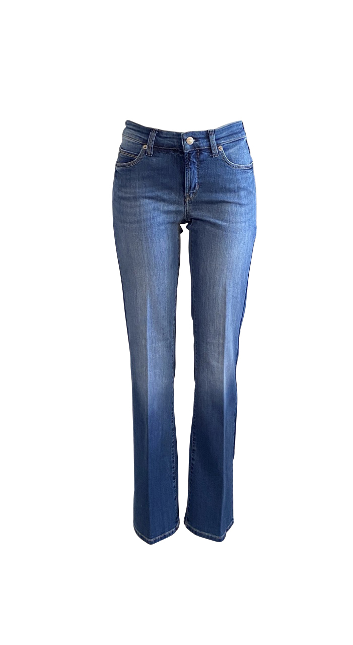 Cambio - Jeans - Paris flared - mittelblau