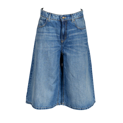 Cambio - Jeans - Bermuda - Palazzo - mittelblau 42