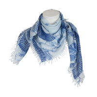 friendly hunting - Cashmere - Tuch - Garden Eden - hellblau - dunkelblau